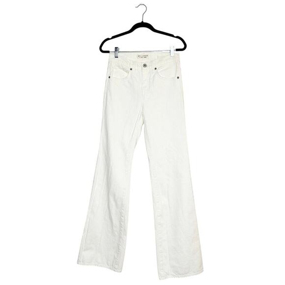 Nili Lotan Celia Bootcut Jeans Women’s Cream Wash Size 24 - Picture 2 of 11